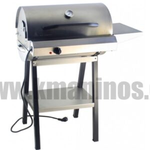 Ψησταριά Ηλεκτρική Βαρέλι με Καπάκι INOX BBQ 3000W (Pitsilos)